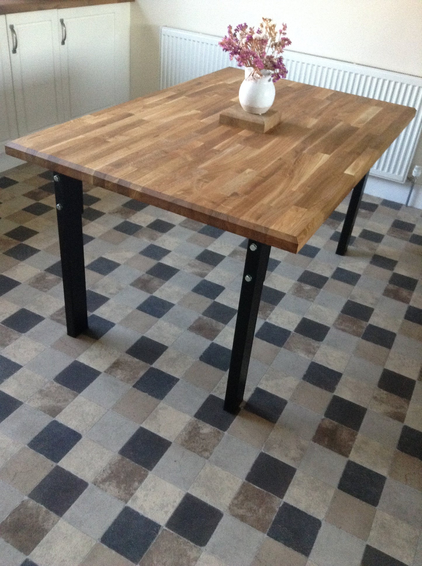 Industrial Oak Dining Table