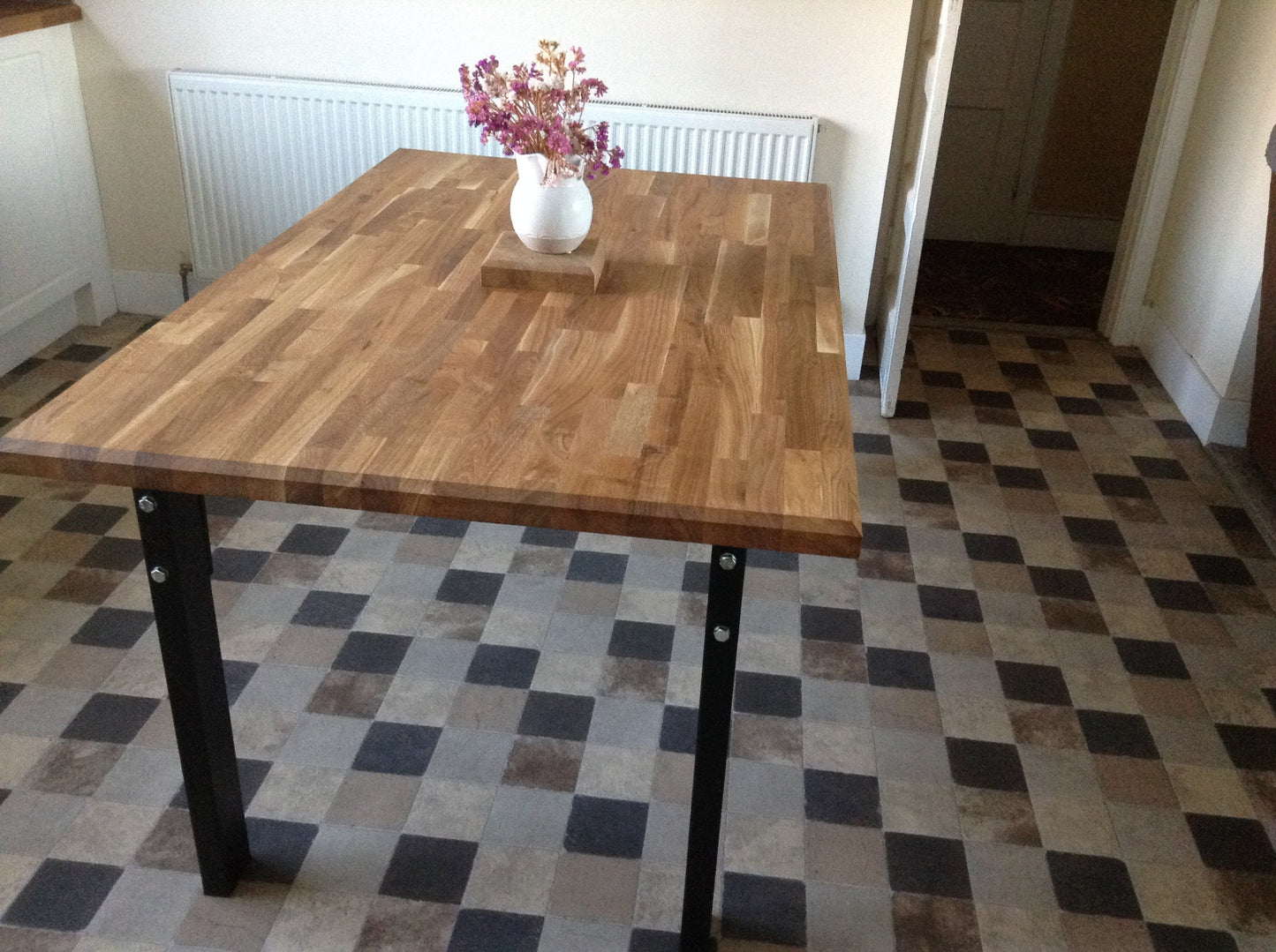 Industrial Oak Dining Table
