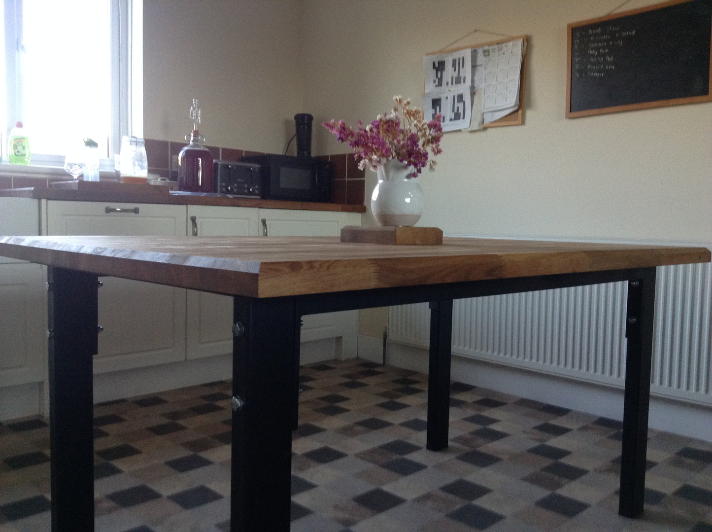 Industrial Oak Dining Table