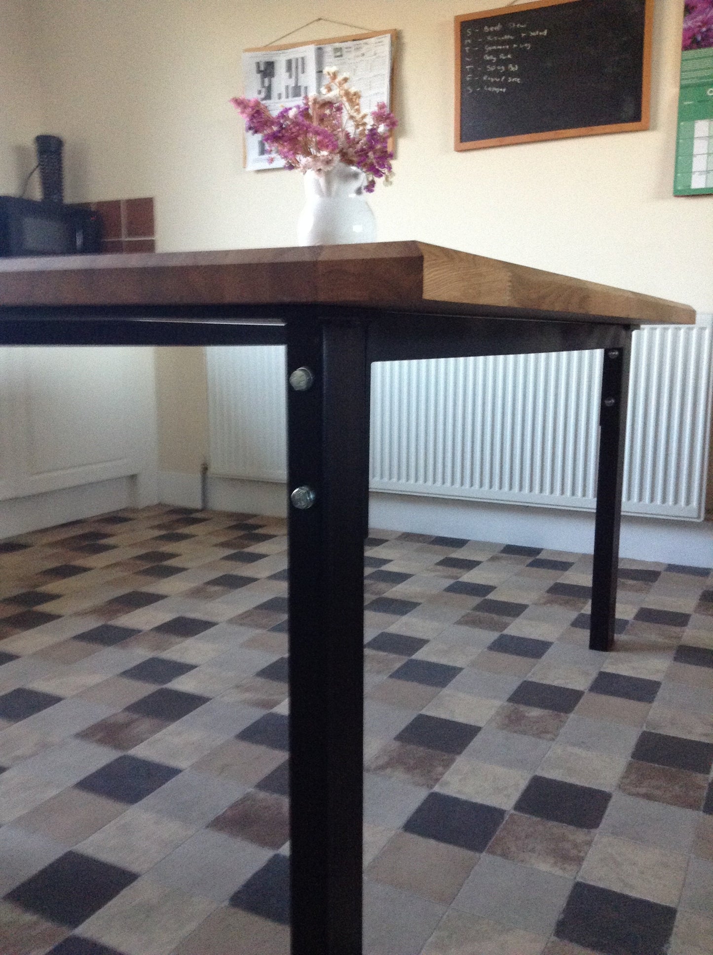 Industrial Oak Dining Table