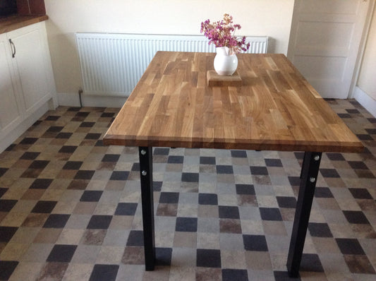 Industrial Oak Dining Table