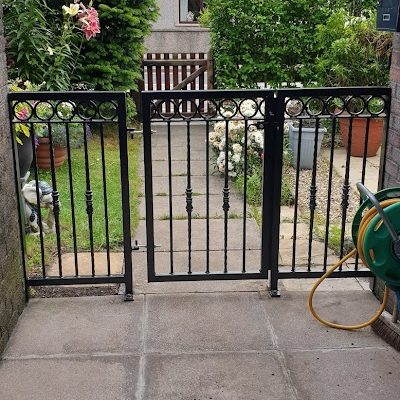 Powder coated garden gate in Silloth
